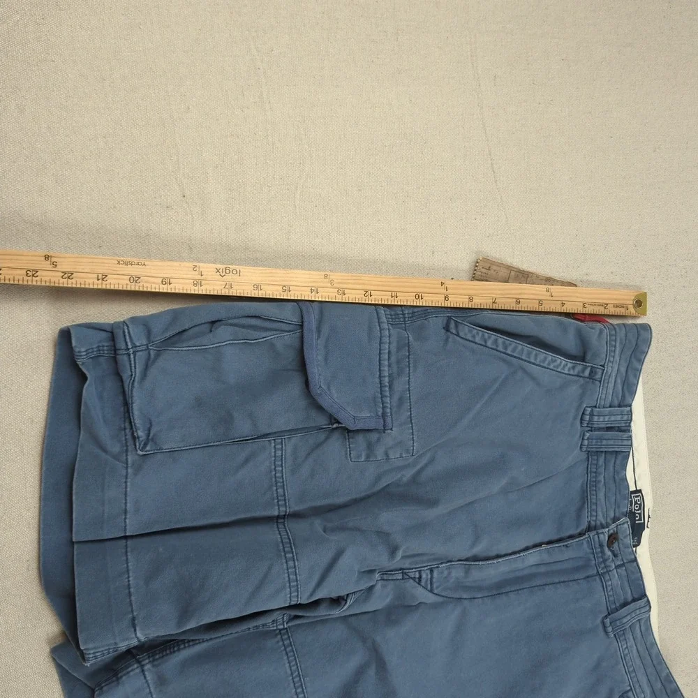 Polo Ralph Lauren Shorts Mens 33 Blue Cargo Gellar Fatigue Short